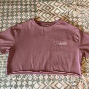 Alphalete Cropped Tee Dusty Pink Size Medium